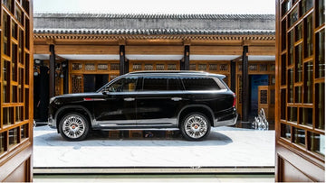 China's ultra-luxury full-size SUV leader, Hongqi Golden Sunflower Guoyao shows the charm of national cars by Asiautos Auto Parts(HONGQI vehicles Aftermarket Parts Expert)