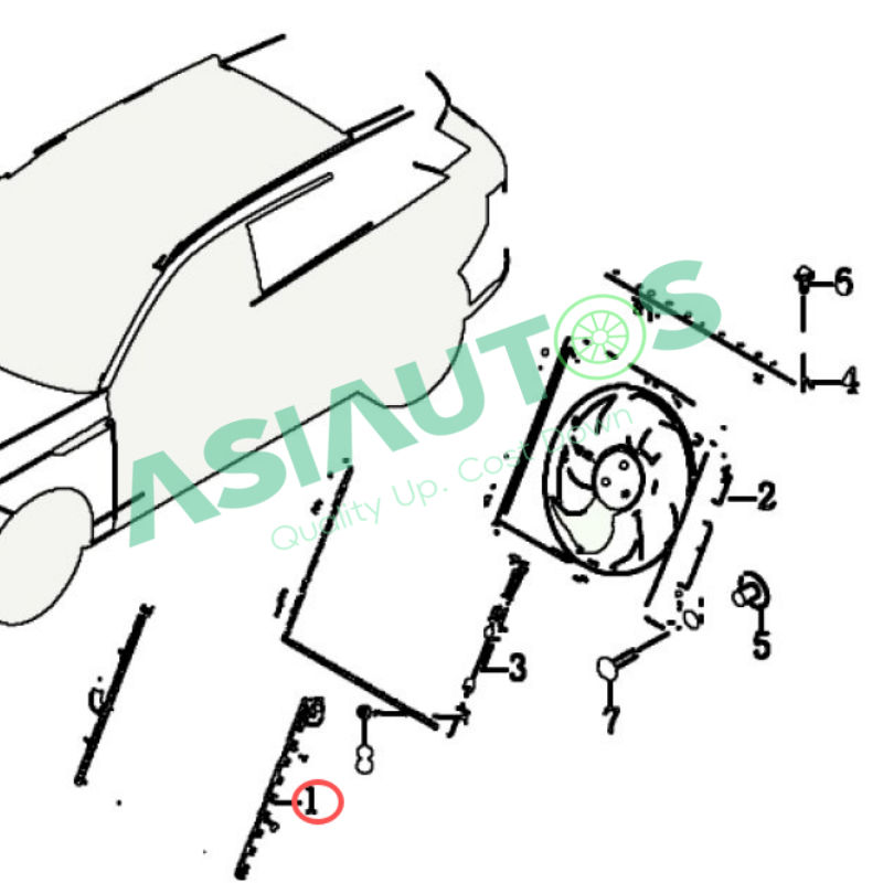 Ev Radiator Assembly XP6051 | XPENG G6 Radiator Assembly 2380002EA10004 2024 EV Engine Cool