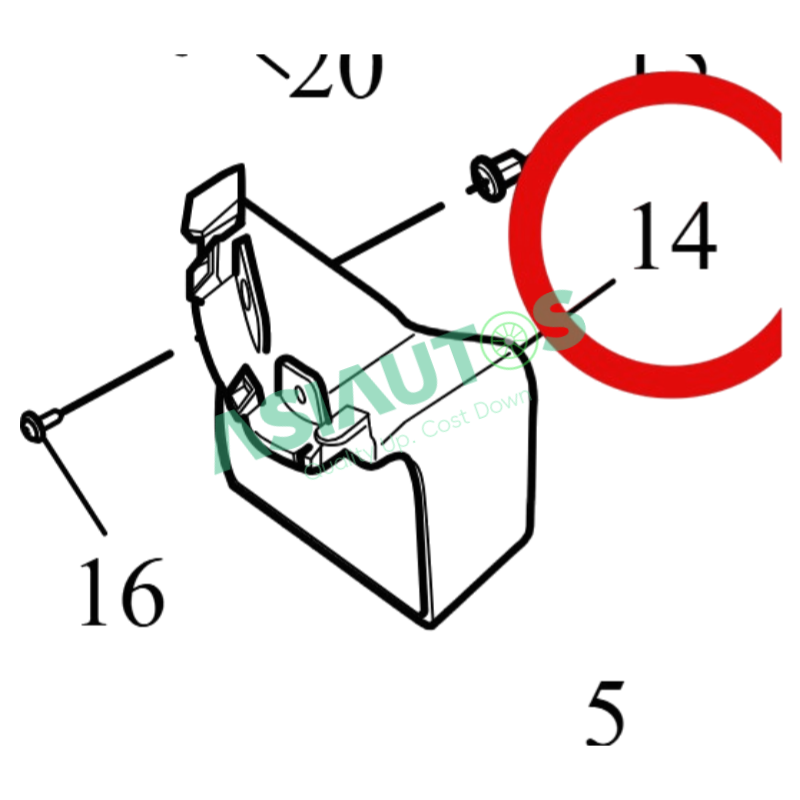 Ldv Maxus Rear Engine Mount MAD014 | MAXUS/LDV D90 2.0T Diesel 2022 Rear bumper rear section mount