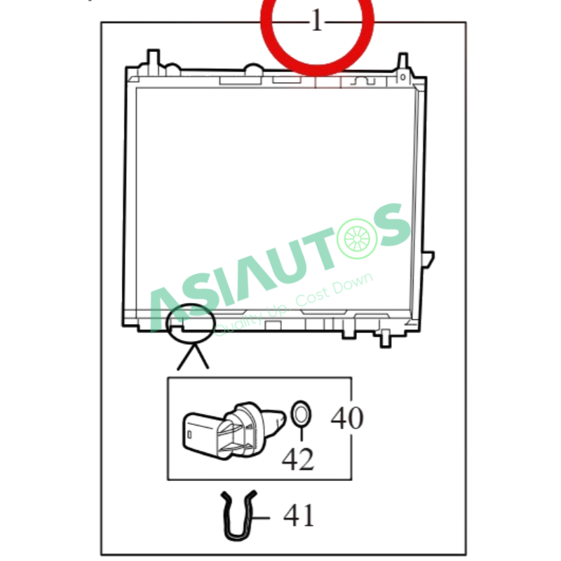 MAD065 | MAXUS/LDV D90 2.0T Diesel 2022 Radiator assembly C00144771 En
